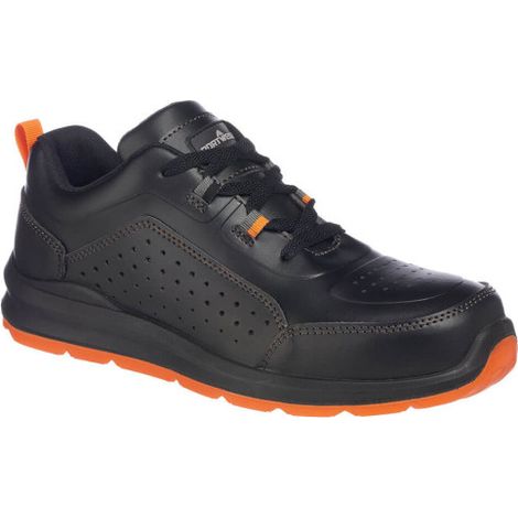 Zapato deportivo de seguridad Compositelite Perforated S1P FC09 48 Negro/Naranja