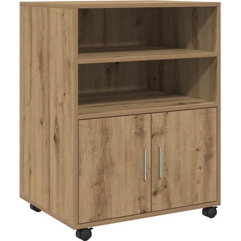Maison Exclusive - Armario con ruedas madera ingeniería roble art