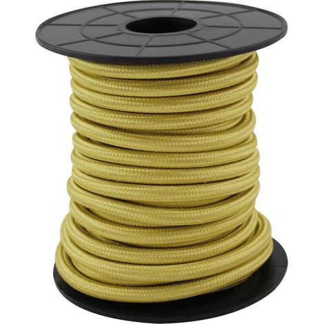 Cable eléctrico textil 10 metros 2x0.75mm Champagne GSC 3902995 (1/2)