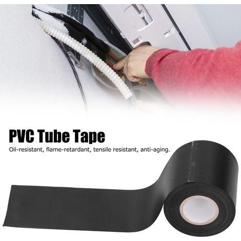 PVC-Schutzband für Klimaanlagenschläuche, 5 Rollen, 6 cm, Schwarz, ölbeständig (1/5)