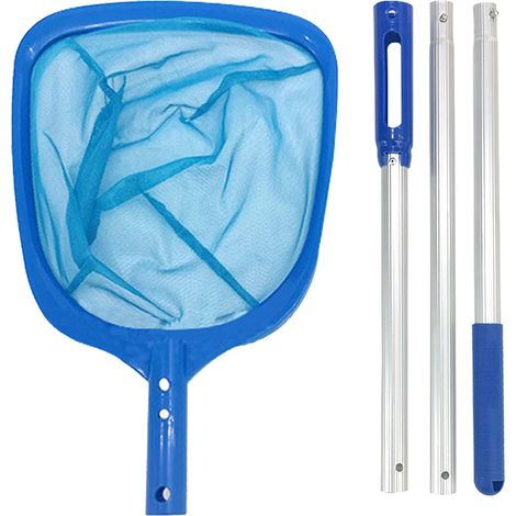 Accessoires de piscine (S07-3) Épuisette de piscine multifonction avec manche télescopique pour piscines enterrées et hors sol