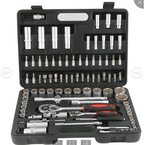 Mallette à outils 94 pcs - Kit de Outil Réparation Set Socket Clé à Cliquet (1/4)