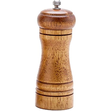 Pfeffermühle aus Holz, verstellbare Pfeffermühle aus Holz, Keramikmahlwerk, Salzmühle - 12,7 cm (5 Zoll)