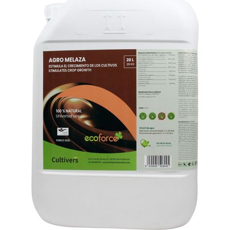 CULTIVERS Melaza de caña para plantas Ecológica 20 L
