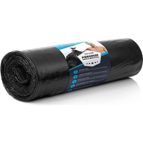 15 ensembles de sacs poubelles 240L ULTRA indéchirable 70 µ - XL (1/5)