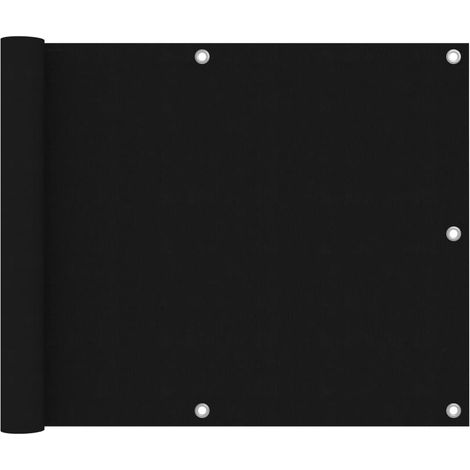 Écran de balcon Magnifique - Brise Vue Jardin Terrasse - Noir 75x600 cm Tissu Oxford Chic-934103 (1/4)