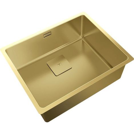 Lavello a una vasca TEKA FlexLinea RS15 50.40 in acciaio 18/10 PVD ottone 50 x 40 cm (1/5)