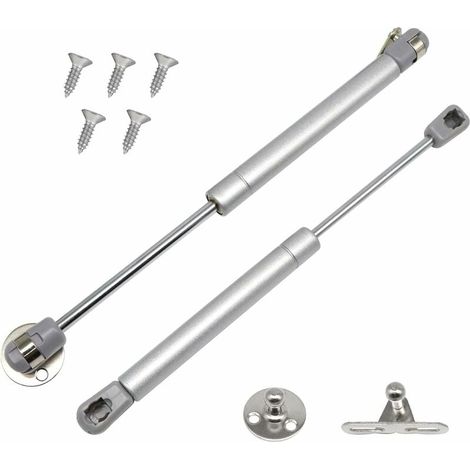 Amortisseur Gaz - 60 N - Longueur Totale 265 mm - Course 90 mm - Pour Meubles Cuisine Armoires Coulissantes - Lot de 2 (1/5)