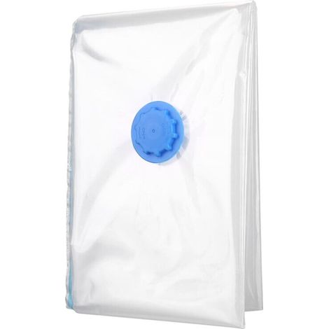 Sacs de rangement sous vide 50x70cm, gain de place, antimites, pliables pour vêtements et linge de lit, compatibles avec les armoires.-AquaForge (1/4)