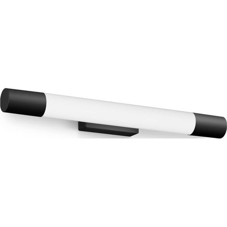 Rover miroir LED lumière ronde, 5W, 750 lm, 2700K, Noir, IP44, résistant à l'eau (1/2)