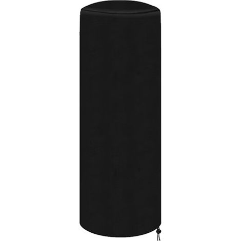 Funda para calefactor de patio, 50 x 50 x 120 cm, funda protectora para calefactor de exterior, tejido Oxford, universal, impermeable y resistente a los rayos UV, con cordón ajustable, color negro. (1/5)