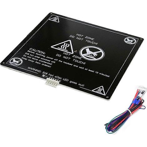 Hitzeschutzplatte für MK3 400x400mm 24V Heizbett – 3D-Druckerzubehör, kompatibel mit verschiedenen Filamenten, langlebiger Hitzeschutz