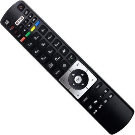 RC5118 Fernbedienung - Ersatzfernbedienung Schwarz für Hitachi TV-Fernbedienung