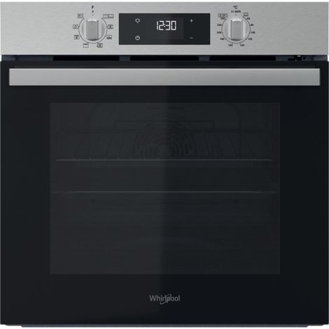 Whirlpool – Four encastrable traditionnel 71L – Pyrolyse et hydrolyse – Programmateur électronique – 9 modes de cuisson – OMR559RR0X