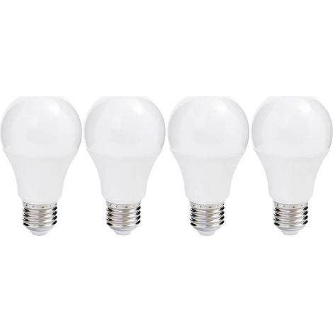 4X Lampadina Pera 9W E27 806Lm