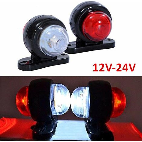 feux de gabarit latéraux à LED 24 V pour camions, remorques et fourgonnettes. (1/5)