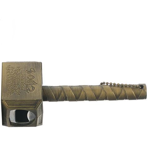 Ouvre-bouteille en forme de marteau, cadeau original pour homme (mari, papa, petit ami), bronze. (1/5)