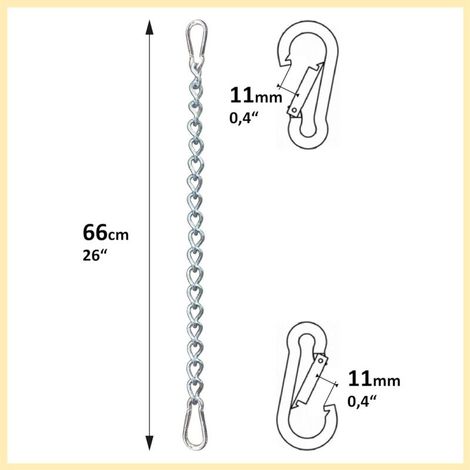 Kette mit zwei Karabinern