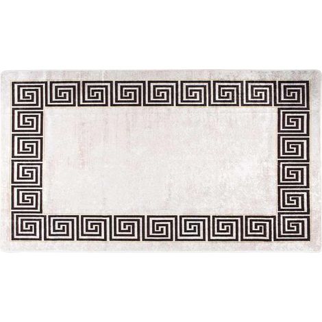Maison Exclusive - Teppich Waschbar 190x300 cm Hellbeige (1/5)