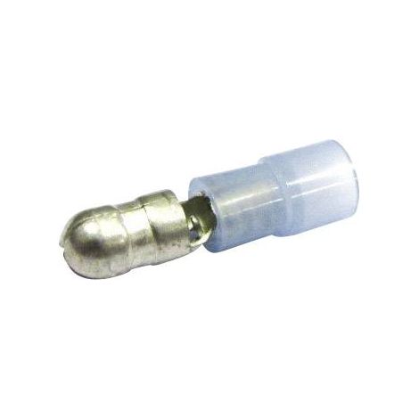 Cosse cylindrique mâle Cimco 180302 1.50 mm² 2.50 mm² Ø de la broche: 5 mm partiellement isolé bleu (transparent) 1 pc(s) Y582921