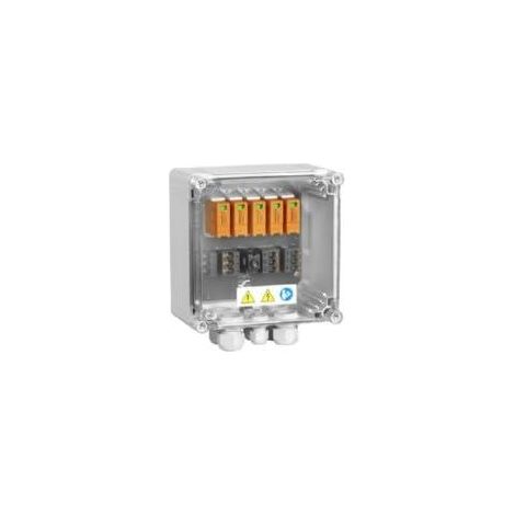 Weidmüller PVN DC 2I 1O 2MPP SPD2R CG 11 Caja de conexión del generador fotovoltaico, PV Next, 1100 V, 2 MPP, 2 entradas/1 salida por MPP, Protección contra sobretensiones II, Atornillado, 2866330000