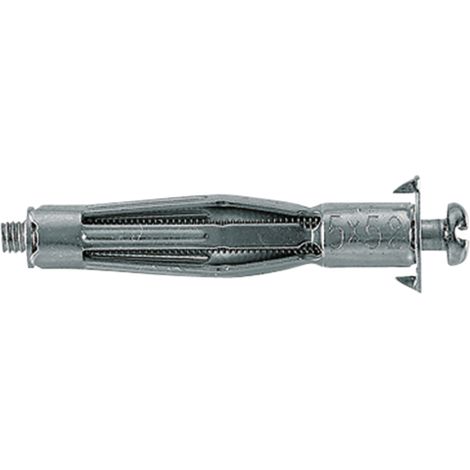 Cheville métallique creuse avec vis HM 5 x 65 SK