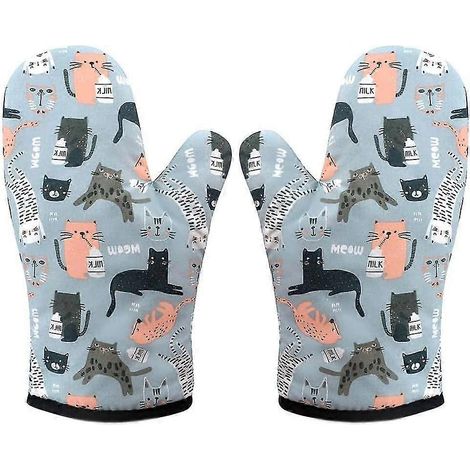 HONORNIC - Gants de cuisine résistants à la chaleur, 1 paire de gants de cuisine résistants à la chaleur pour le gril (1/4)
