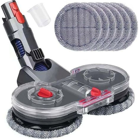 Elektrischer Wischkopf für Dyson V11, V10, V15, V8 und V7 Staubsauger, Bürstenkopf mit Wassertank und 6 waschbaren Wischmopps (1/4)