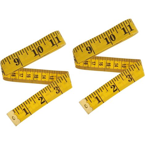 Mètre ruban à double échelle de 200 cm pour mesures du corps, mètre ruban souple pour couture et mesure du corps (200 cm) (1/5)