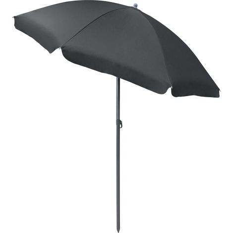 TrendLine Sonnenschirm anthrazit Ø 180 cm inkl. Tragetasche Sonnenschirm (1/2)