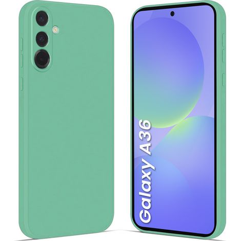 Funda para Samsung Galaxy A36 5G, silicona ligera, color menta (1/5)