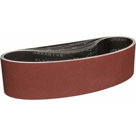 Abrasive Belts 100x610 mm - 10 Pieces of 120 Grit Sanding Belt for Sanding and Polishing with Portable Belt Sander