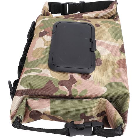 Sac à lingettes de voyage camping extraction toile capacité XL vert camo pour voiture bureau domicile sac de rangement lingettes 34.5x18.5cm (1/5)