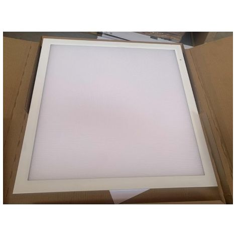 Plafonnier encastré LED 29W dalle 600x600mm 4000K 3600lm 230V (sans driver) bord blanc PC microprismatique IK06 IP20/40 RAPSODY