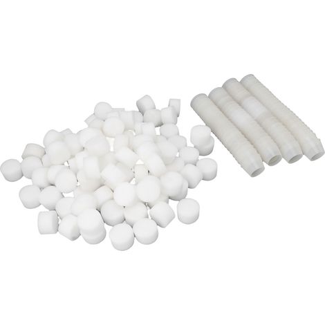 100 pots en filet blanc avec 100 éponges, godets en plastique ajouré sans fond pour jardinage hydroponique (1/5)