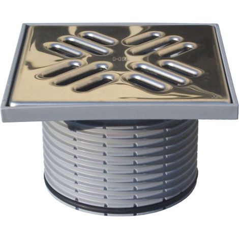 Portagriglia d 110mm/147x147mm, griglia inox 140x140mm, sistema antiodore