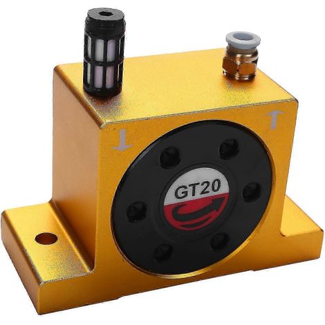 Vibrateur pneumatique à turbine, vibrateur industriel silencieux avec silencieux inclus, compatible avec trémie GT-20/4 (1/5)