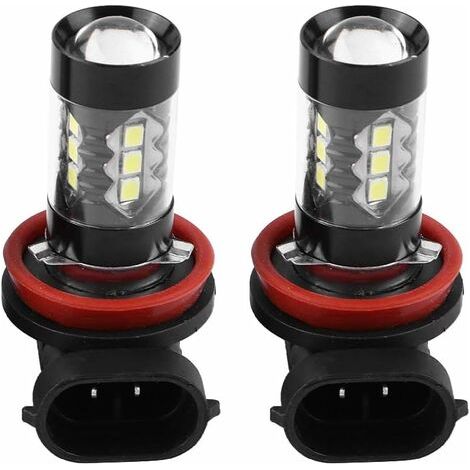 Ampoules Led H8 H11 Xtreme Super Briht 6000k 2 Pcs H11 H8 12v-24v 80w Voiture Haute Puissance Brouillard Led Ampoules De Jour Ampoule H11 Led Antibrouillard (1/4)