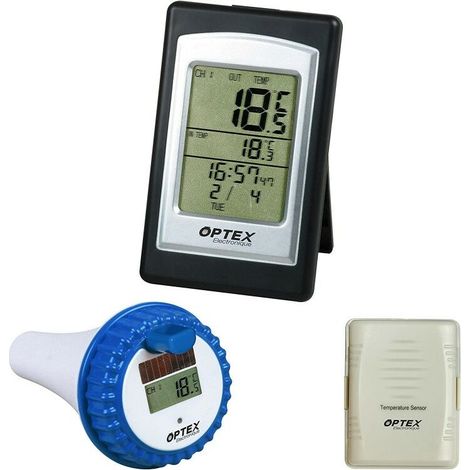 Thermomètre numérique étanche pour piscines – Précision haute résolution, affichage LCD rétroéclairé, plage de mesure -50 °C à +150 °C, résistant aux intempéries et à la corrosion
