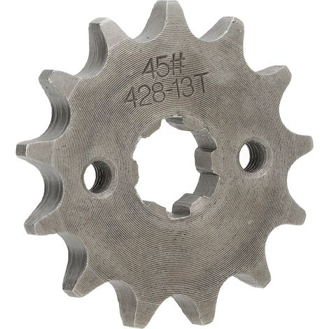 Pignon de rechange 13 dents 17 mm en acier pour moteur avant de moto TaoTao 50cc-160cc (quad/moto tout-terrain chinois). (1/5)