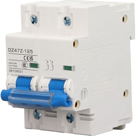 Disjoncteur DC 10KA 2P, interrupteur de déconnexion à courant élevé pour système solaire photovoltaïque DC440V D125 (1/5)