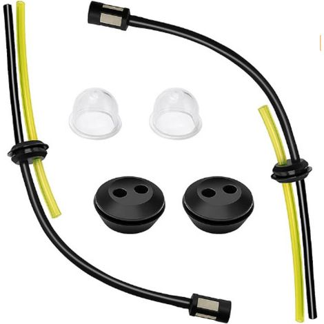 2 jeux d'accessoires pour tondeuse à gazon, tuyau d'essence pour débroussailleuse, injecteur de carburant et joints. (1/5)