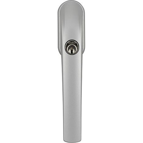 Abus Fg300 Maniglia con Blocco Antifurto, Serratura a Spinta con Cilindro per Finestre, Serratura Multipla, Livello di Sicurezza: 5, 48517, Argento (1/4)