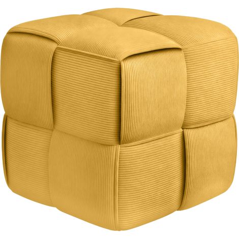 Sitzhocker Cord Forinta gelb