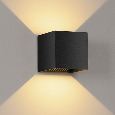 Applique murale 10 W pour intérieur/extérieur - Avec angle d'éclairage réglable 3000 K - étanche IP65 - Pour salon, chambre, couloir, balcon, cour [Classe énergétique A+] (1/5)