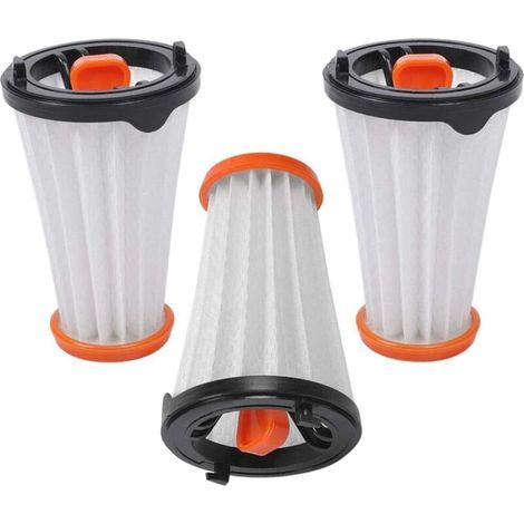 Lot de 3 filtres de rechange pour aspirateurs AEG/Electrolux Rapido et Ergorapido Remplace AEG AEF 144 / Electrolux EF144 (1/4)