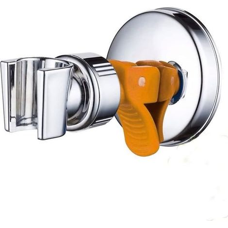 Support de Douche à Rotation 360°Ventouse Support,Support de Pomme de Douche Rréglable Amovible Mural de Douche Ventouse Support de Tête de Douche Réutilisable sans Perceuse étanche (1/5)