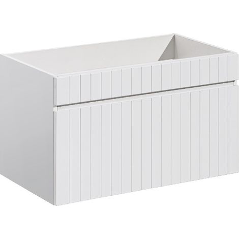 Meuble sous lavabo de salle de bain AREA BLANC L.80 - H.46 - P.45,6 (1/5)