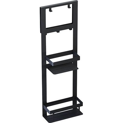 Panier à accrocher Swakop pour cabines de douche, noir, 250x760mm (1/2)