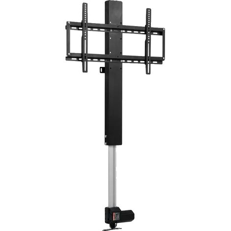 Meuble TV, Hauteur Réglable, Supporte Jusqu'à 60 kg, noir (1/2)